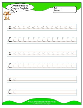 Sesler Çalışma Sayfaları